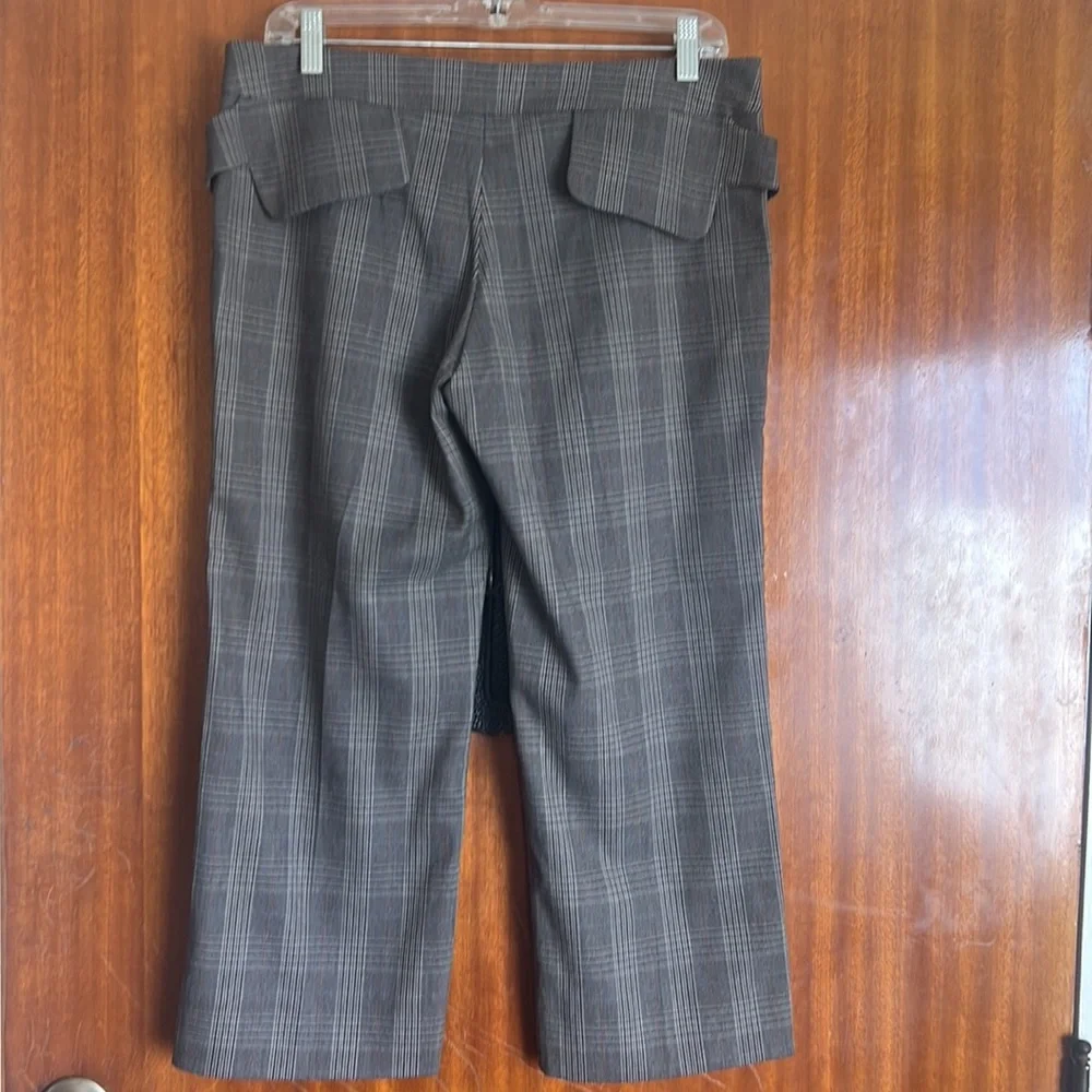 Excellent Condition Helen Wang Capri Pants Plaid Size 6 - Picture 4 of 8